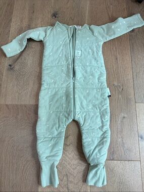 Ergopouch Australia Sage Green Quilted Baby Footie One-Piece tog 2.5
